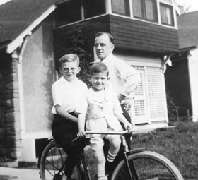 Garrett, John and their father Hugh