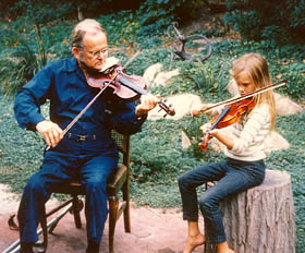 Garrett and granddaughter Rachael, 1973